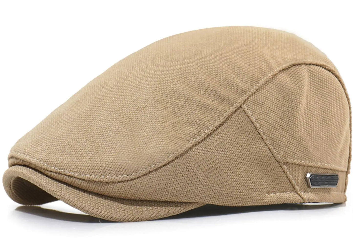 Taidor Newsboy Hats for Men Flat Cap Adjustable Irish Cabbie Ivy Driving Hunting Hat Khaki