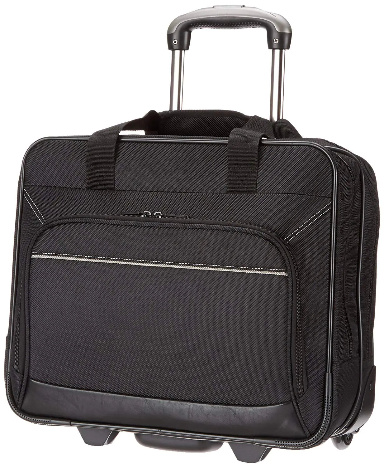 Amazon Basics Rolling Laptop Case 14.5-Inch Black