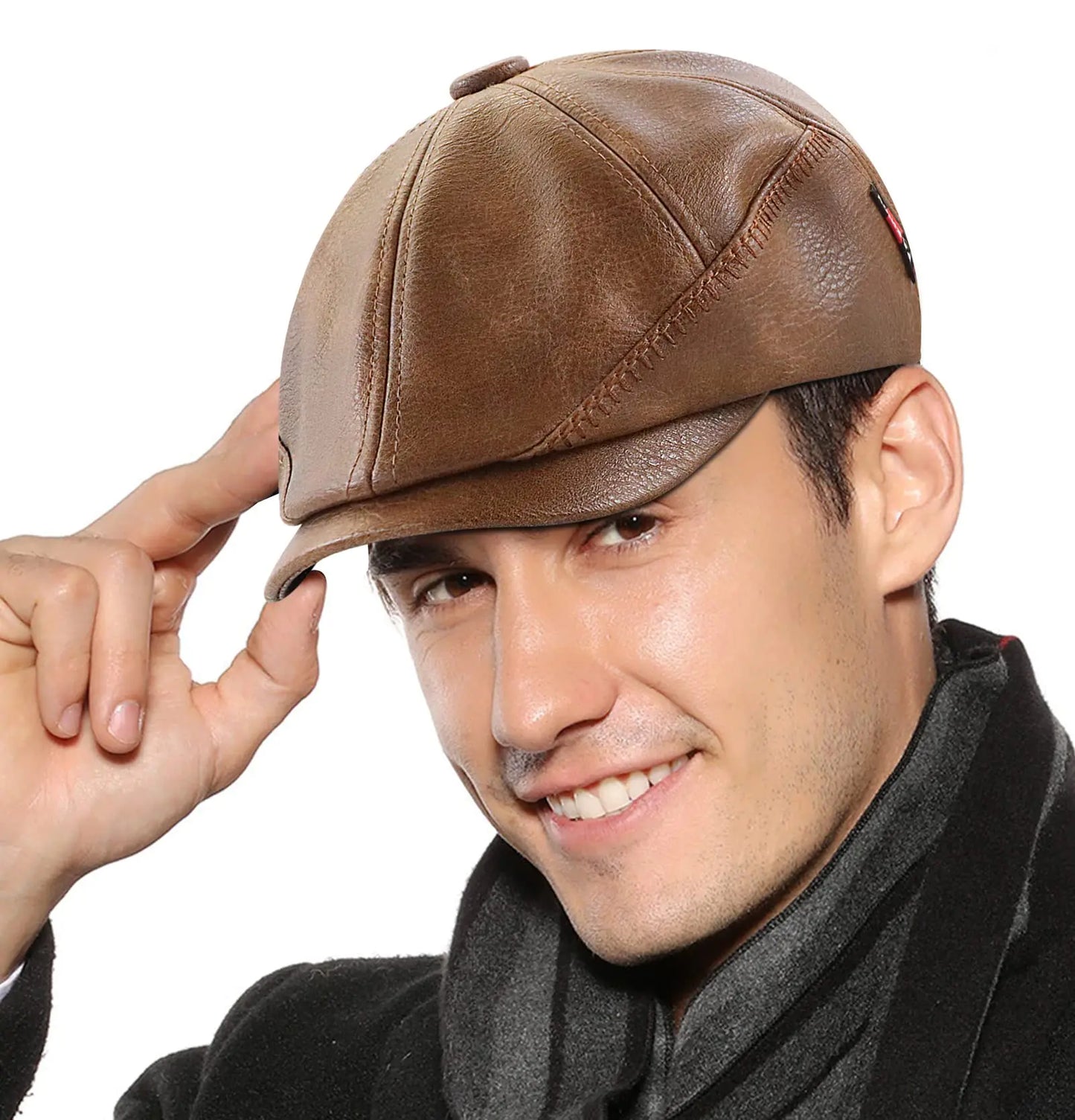 SEAUR Men Newsboy Caps Vintage Beret Hat Adjustable Newsboy Hats