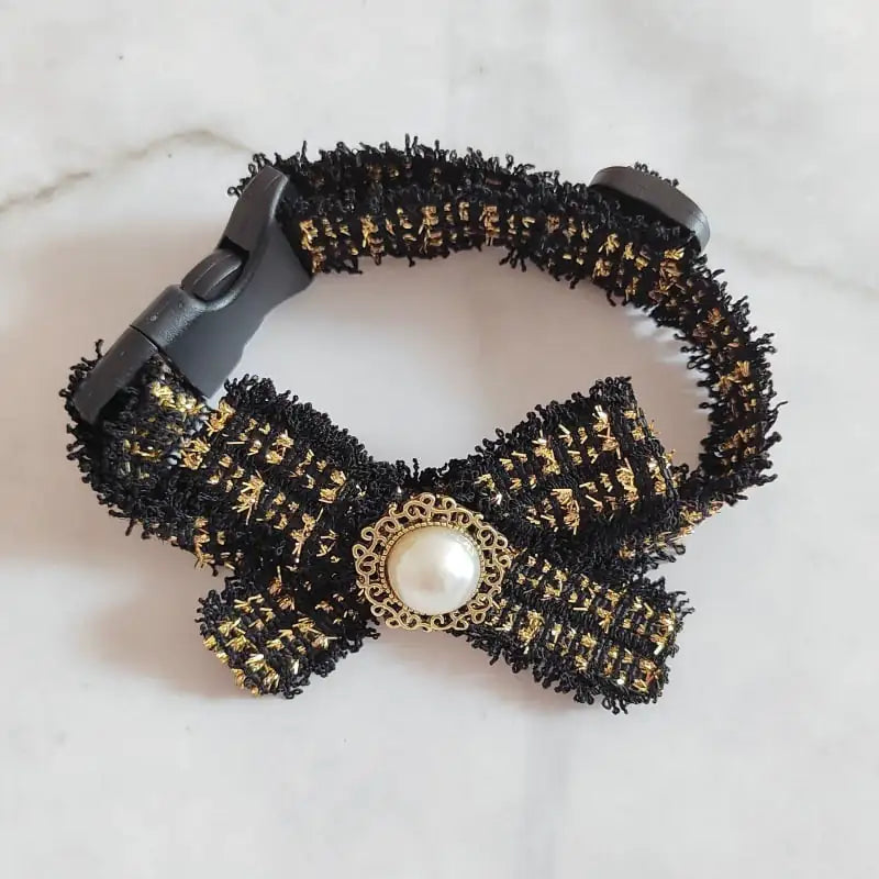 Silent Cat Bow Tie Pet Collar