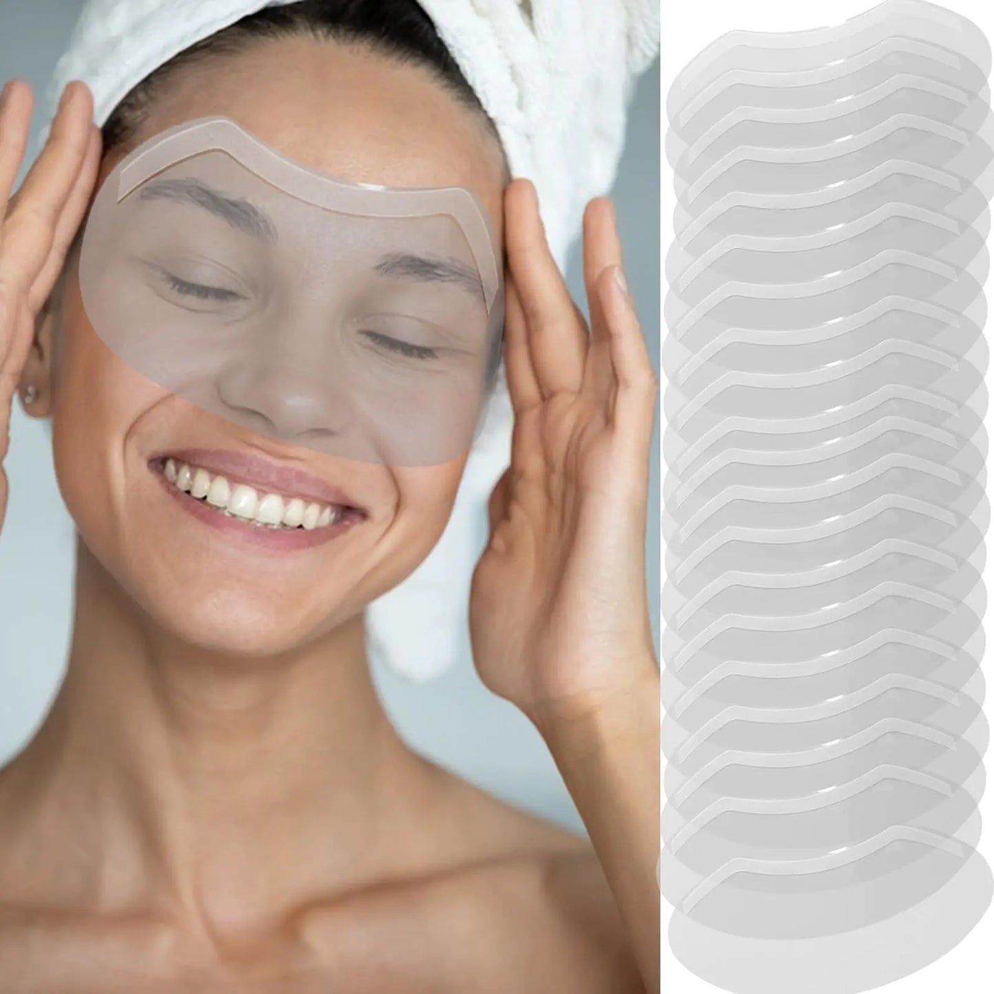The CLOEWCL 30 Pcs Shower Face Eye Shield After Surgery Disposable Clear Plastic Eye Shield