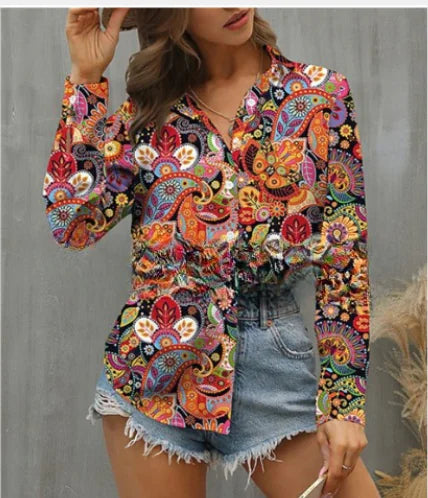 Khaled Long Sleeve Blouse (Single Piece)