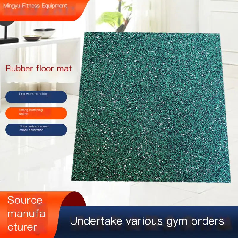 Rubber Shock Absorbing Mat for Gym and Outdoor Use