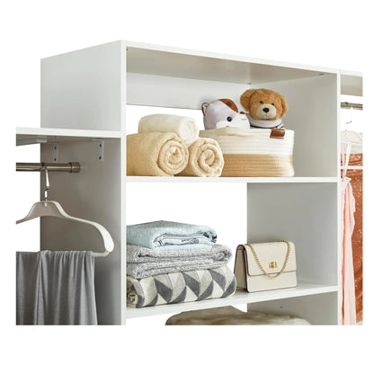 306 Closet Organizer System with Closet Shelves Wall Mounted