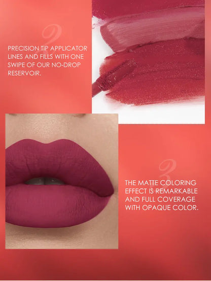 LANGMANNI 2Pcs Long-Lasting Lip Gloss & Liner Set