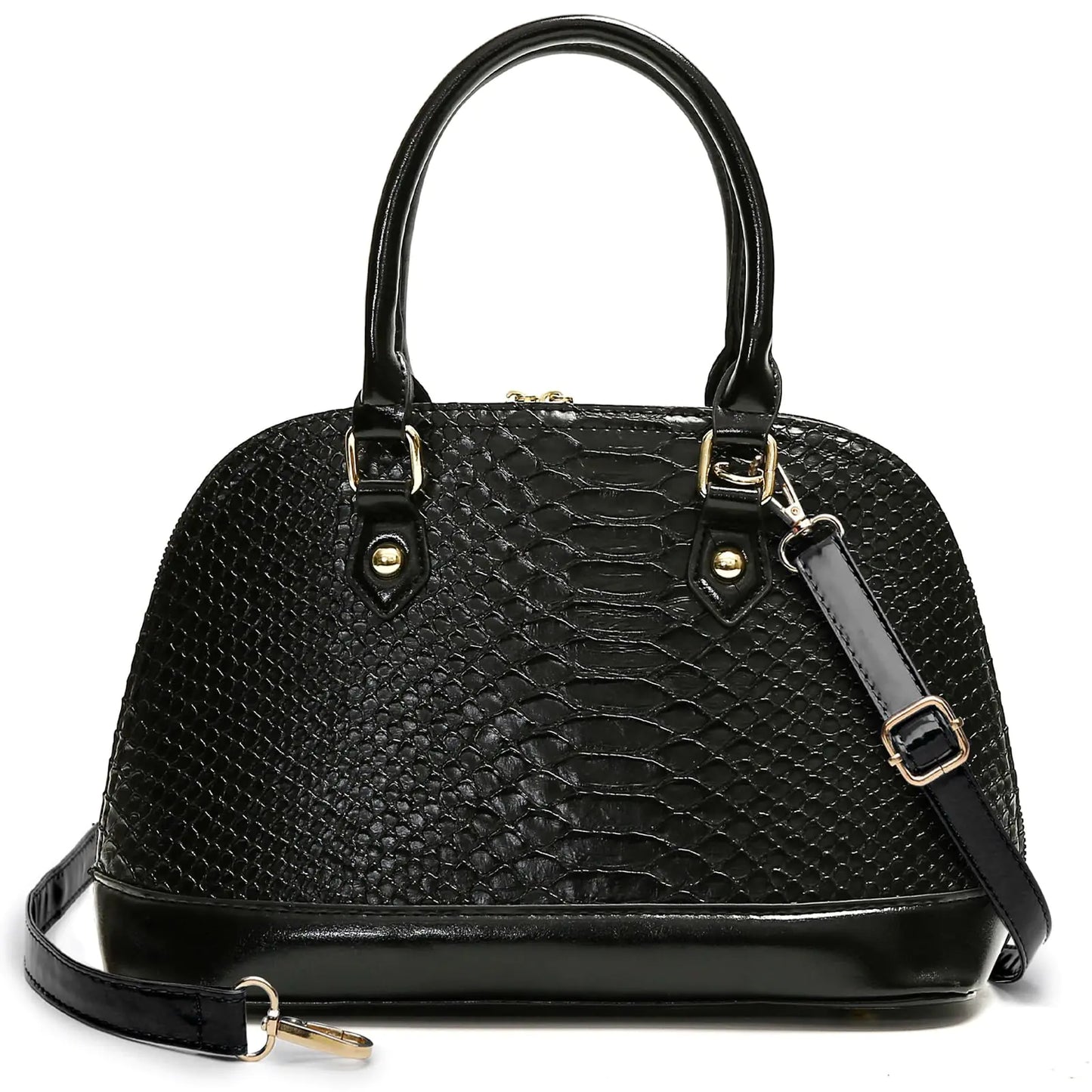 MYHOZEE Crossbody Purses for Women Leather Dome Satchel Bags