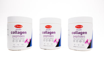 Exione Hydrolyzed Collagen Peptides Grass Fed Joint Health Support Non-GMO Type I  ll III V & XCollagen