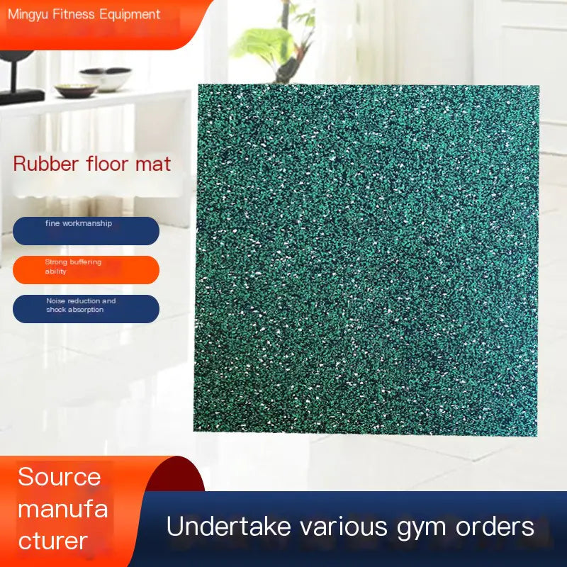 Rubber Shock Absorbing Mat for Gym and Outdoor Use