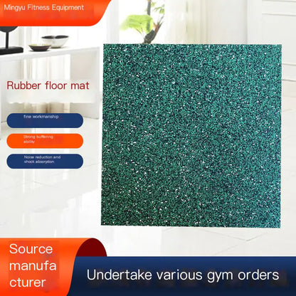 Rubber Shock Absorbing Mat for Gym and Outdoor Use