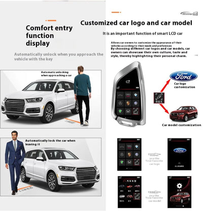 Smart Car Key with Mechanical Backup