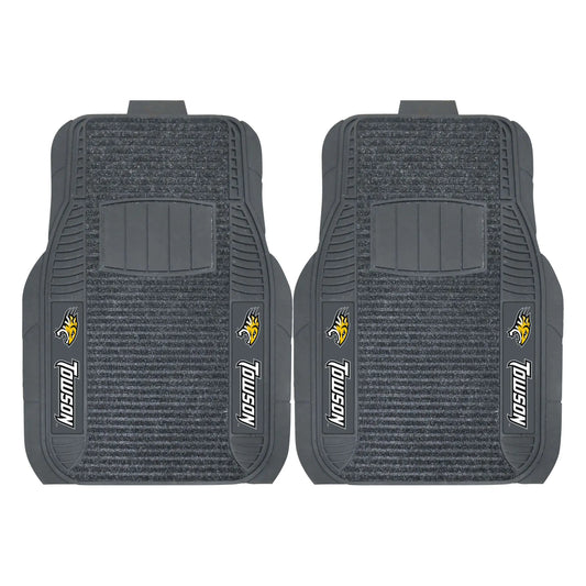 FANMATS 17125 Towson Tigers 2-Piece Deluxe Car Mat Set