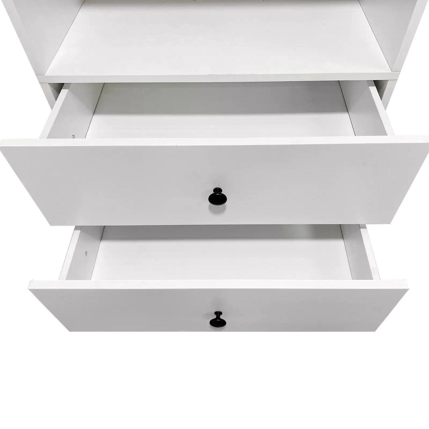 B2 Bathroom Shelves，Modular Wood Closet System Clothes Organizer