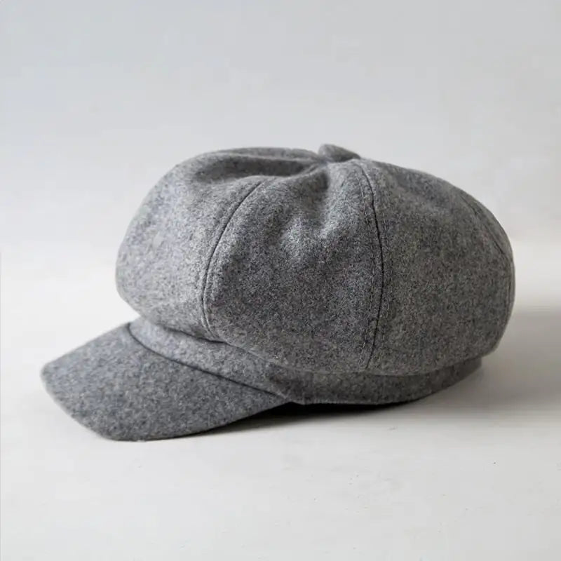Versatile Woolen Octagonal Beret Hat