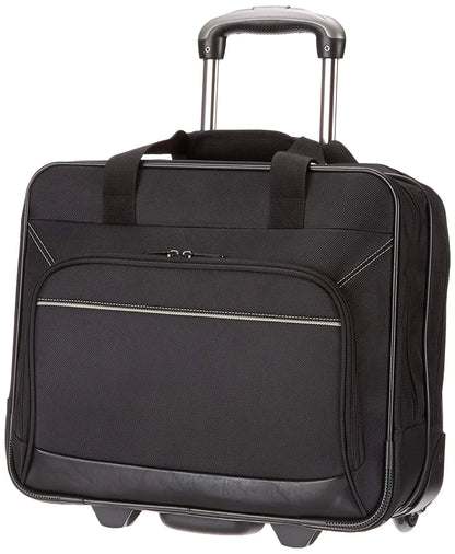 Amazon Basics Rolling Laptop Case 14.5-Inch Black