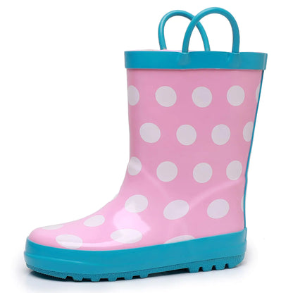 WTW Toddler and Kids Rain Boots with Easy-On Handles Unisex