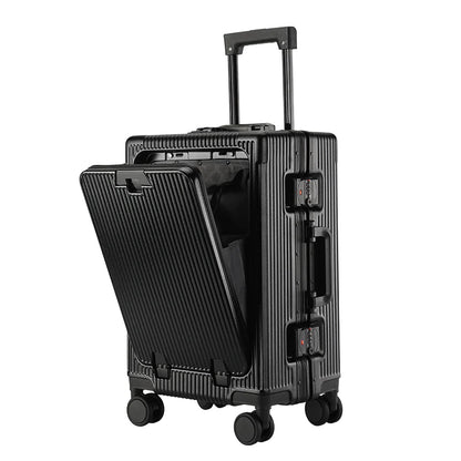 Large Capacity Aluminum Frame Trolley Luggage