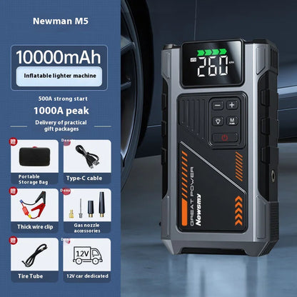 M5 Car Emergency Jump Starter with Air Compressor and Power Bank