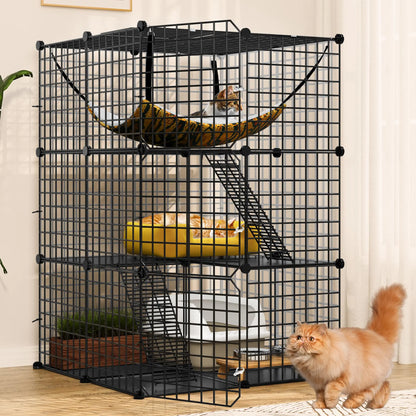 YITAHOME Cat Cage Indoor Catio DIY Cat Enclosures Metal Cat Playpen