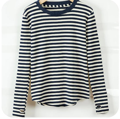 Women's Long Sleeve Striped T-Shirt