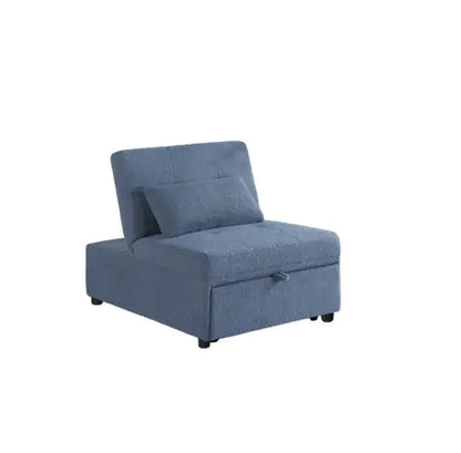 Contemporary Blue Gray Sleeper Sofa