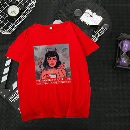 Trendy Women's Loose-Fit Short Sleeve T-Shirt