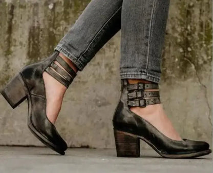 The Buckle Pointed Sandals Women Shoes