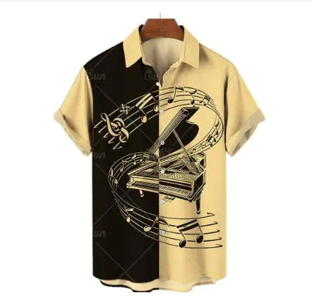 Hawaiian Casual Polyester Shirt for Men