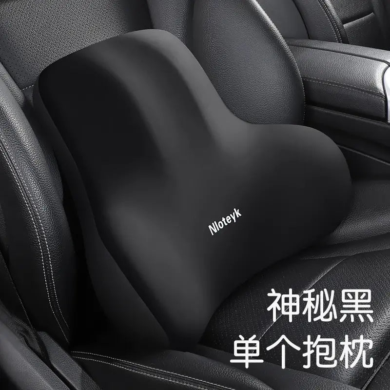 Car Memory Foam Neck Pillow and Lumbar Support Cushion