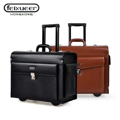 Men's Business Travel Rolling Luggage Suitcase