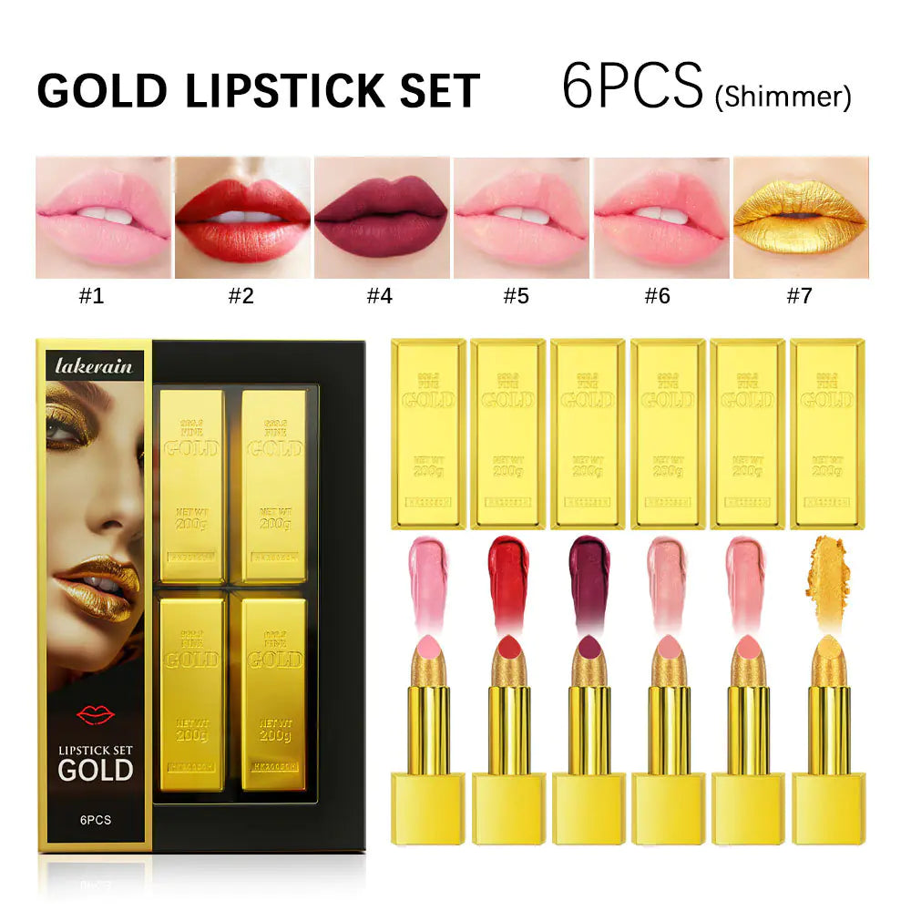 Gold Bar Lipstick Makeup Kit