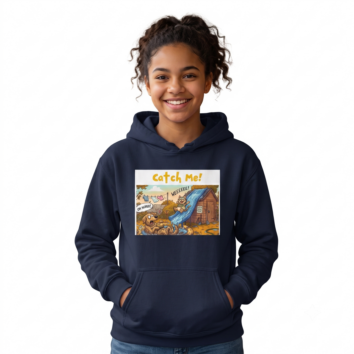 Women's Pink  Pullover Hoodie Design Print Ready Sweatshirt