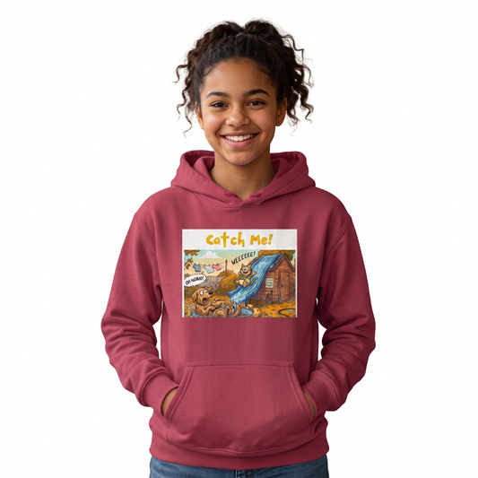 Rose Red Women's Classic Hooded Sweatshirt Soft Casual Pullover