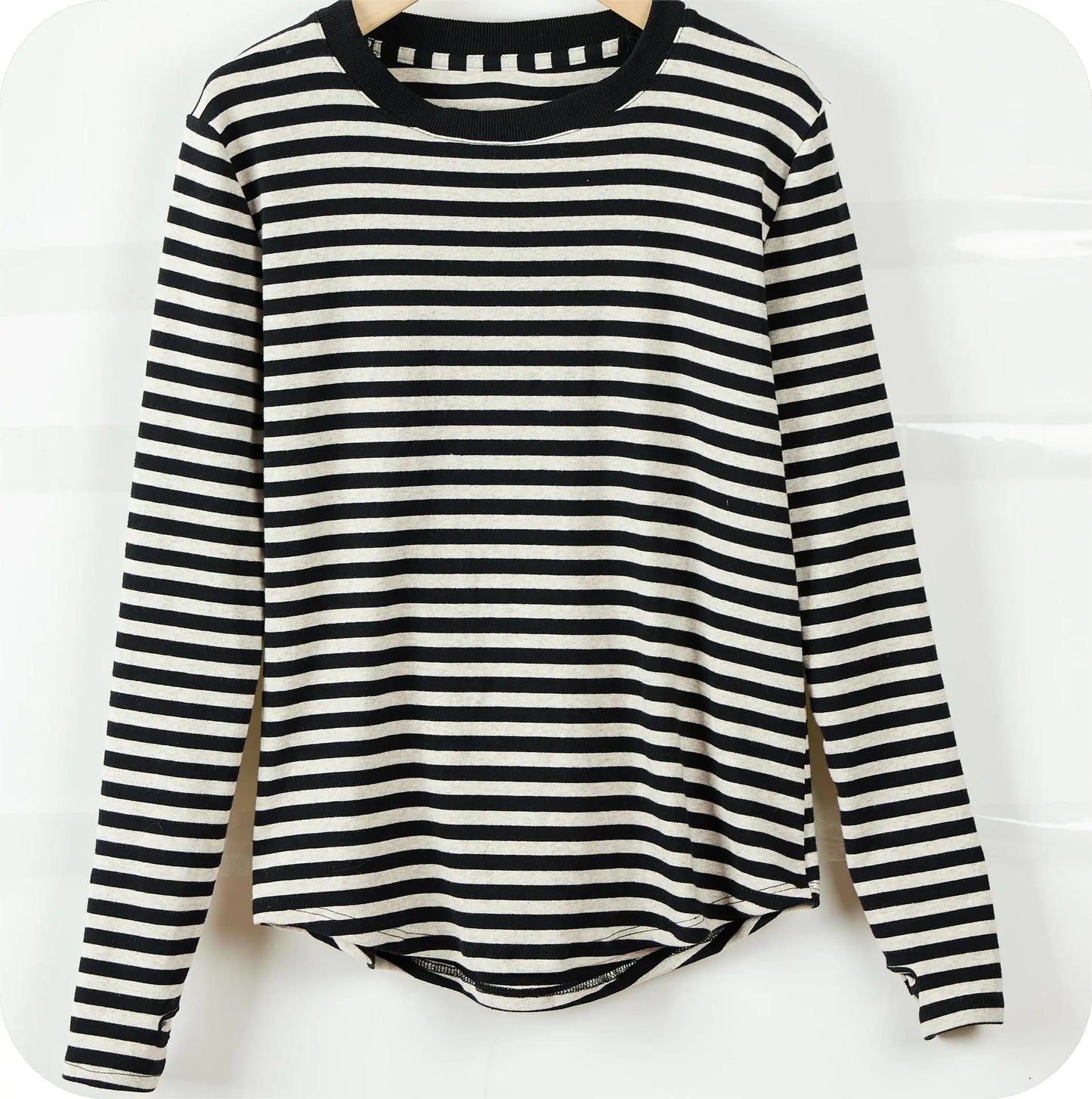 Women's Long Sleeve Striped T-Shirt