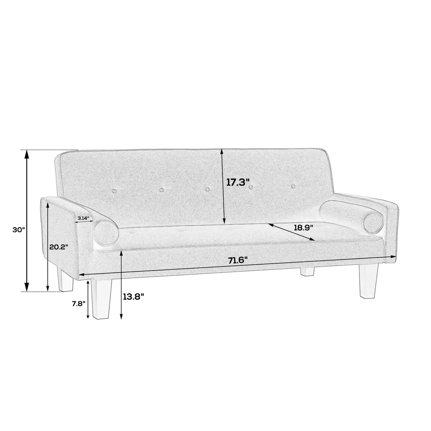 Fabric Sofa, Medieval Love Seat Sofa Furniture