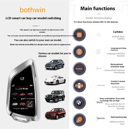 Smart Car Key with Mechanical Backup