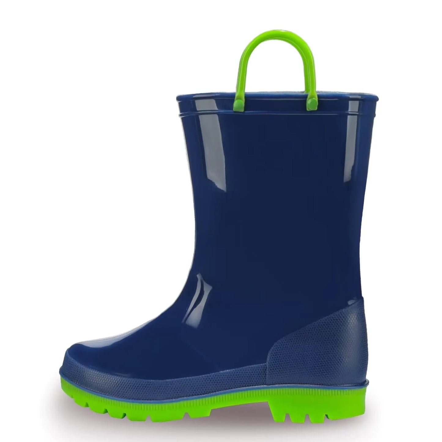 EUXTERPA Toddler Kids Rain Boots for Girls Boys Waterproof Solid Color Rain Shoes