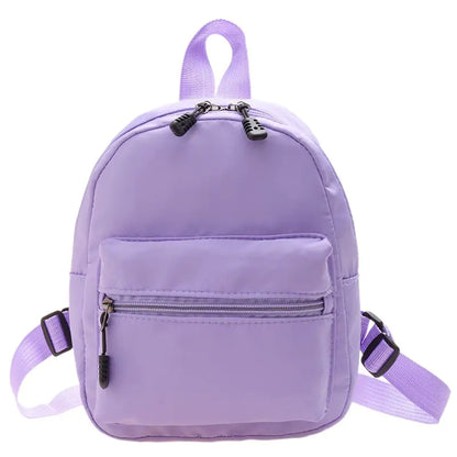 Casual Nylon Women Mini Backpack for School & Travel