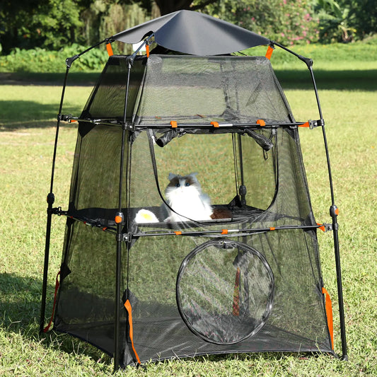 Wilwolfer Cat Playpen Kitten Cat Tower Tent