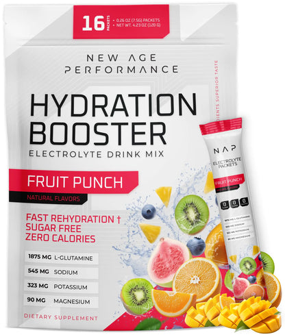 New Age Performance Hydration Packets Electrolytes Powder Liquid Enhancer