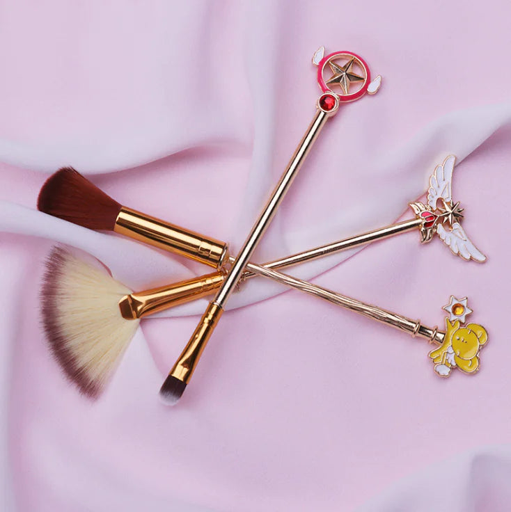 Sakura Anime Makeup Brush Set - 6 Brushes for Beginners