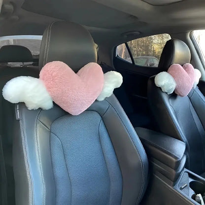 Car Headrest Neck Pillow and Lumbar Support Cushion