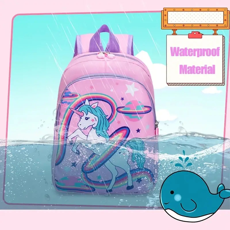 Cute Cartoon Backpack for Kindergarten Girls