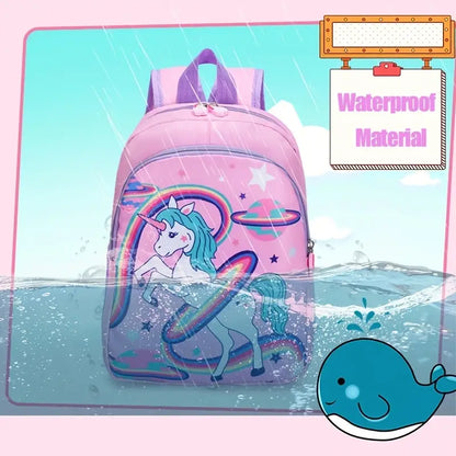 Cute Cartoon Backpack for Kindergarten Girls