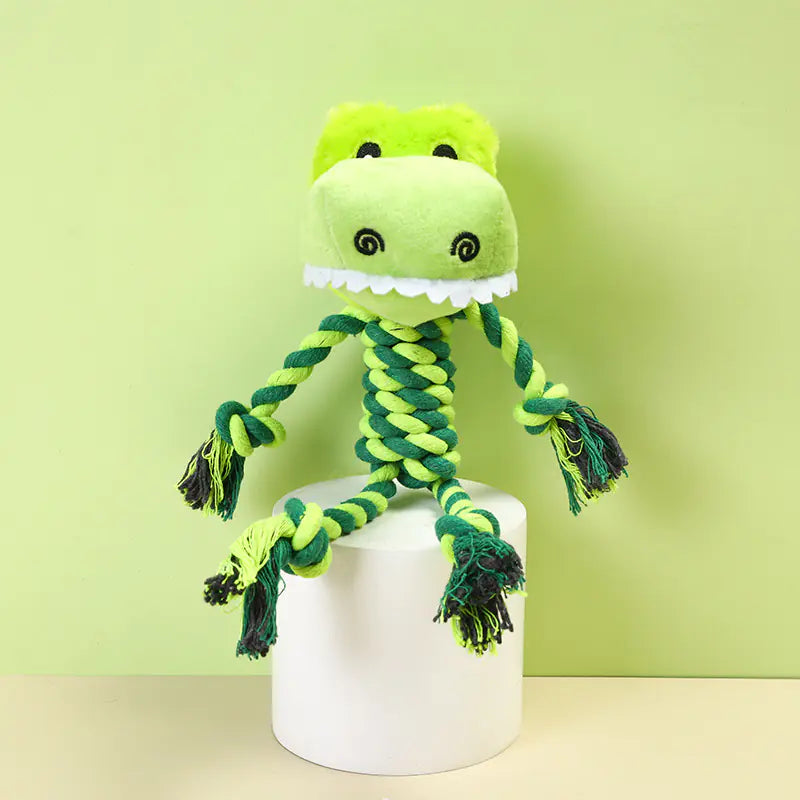 Interactive Plush Dog Toy with Sound for Chewing