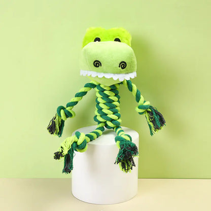 Interactive Plush Dog Toy with Sound for Chewing