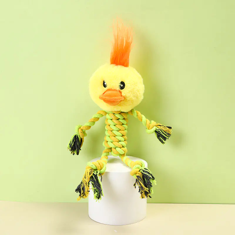 Interactive Plush Dog Toy with Sound for Chewing