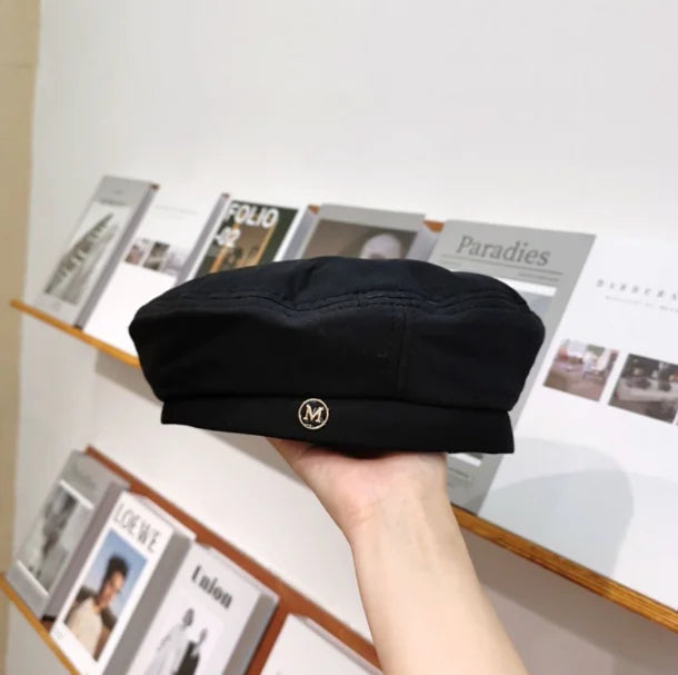 All-Match Women's Black Octagonal Beret