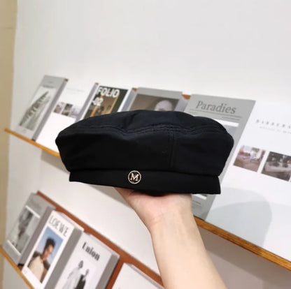 All-Match Women's Black Octagonal Beret