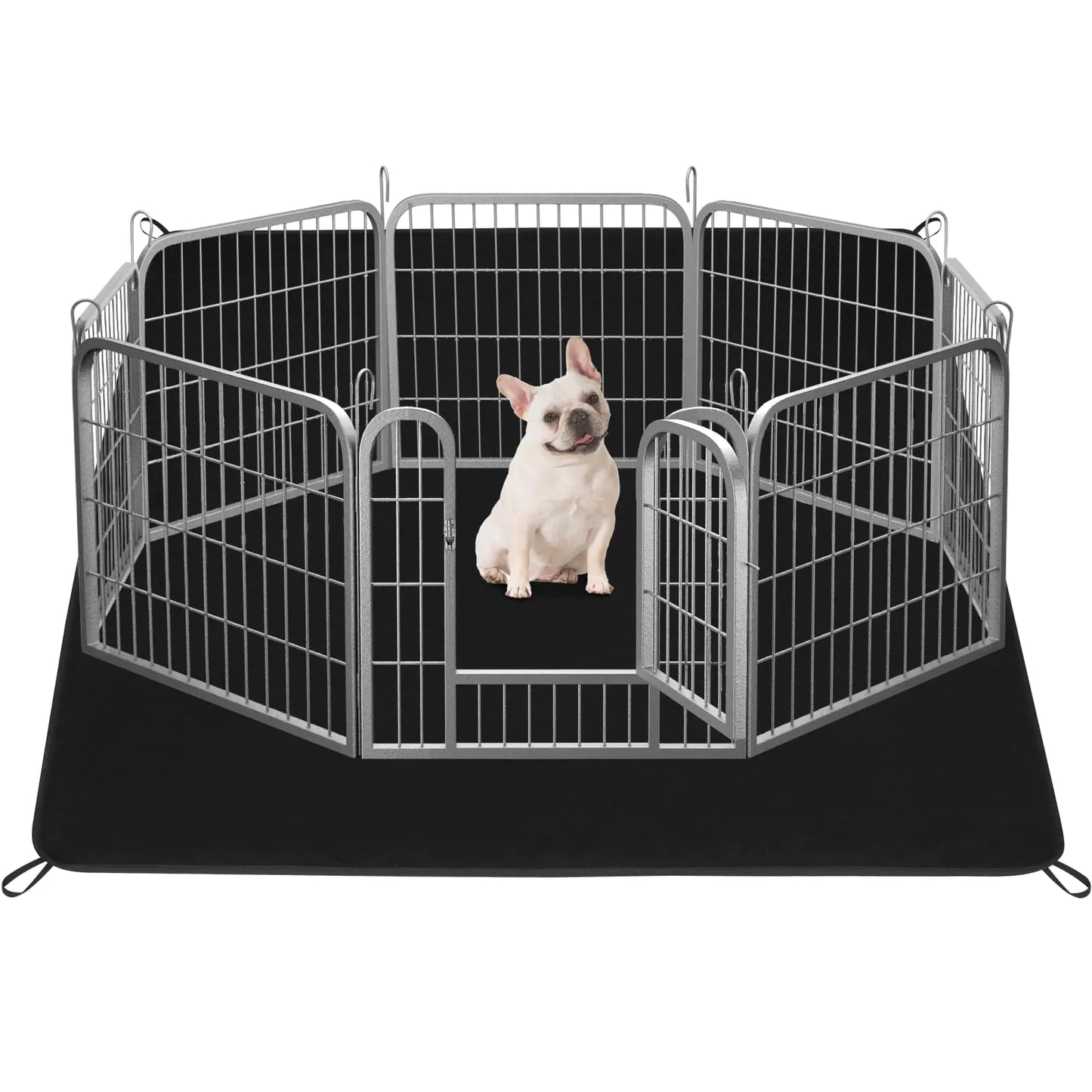 Dog Fence Puppy Pen Outdoor Pet Playpen Portable Dog Kennel Indoor Play Yard Gate