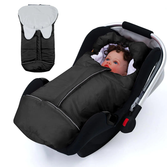 Winter Car Seat Cover Baby Infant Car Seat Footmuff with Adjustable Hood Waterproof Bunting Bag for Boys Girls